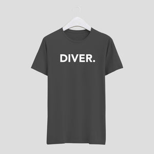 camiseta diver buceador hombre gris