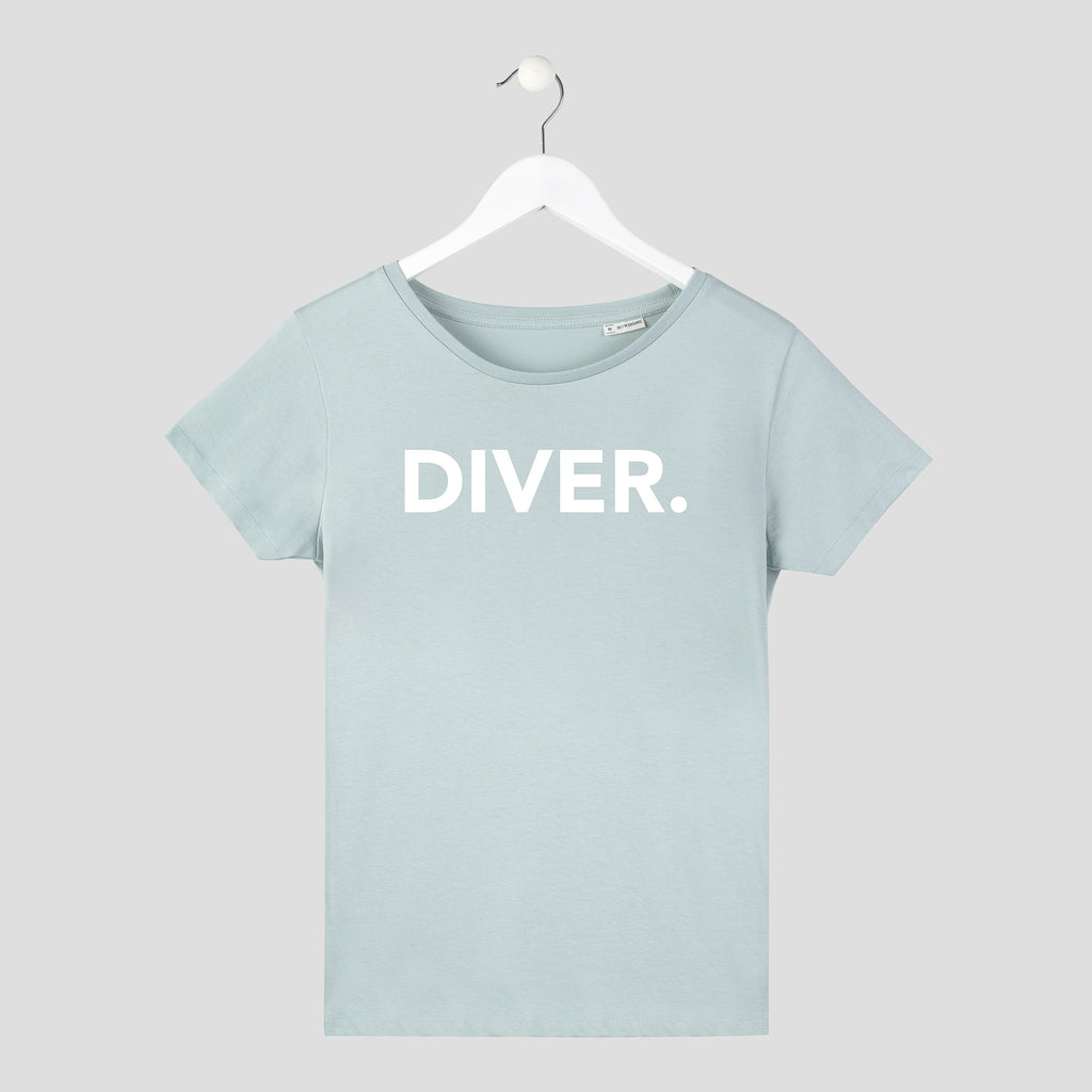 camiseta diver buceadora mujer color verde