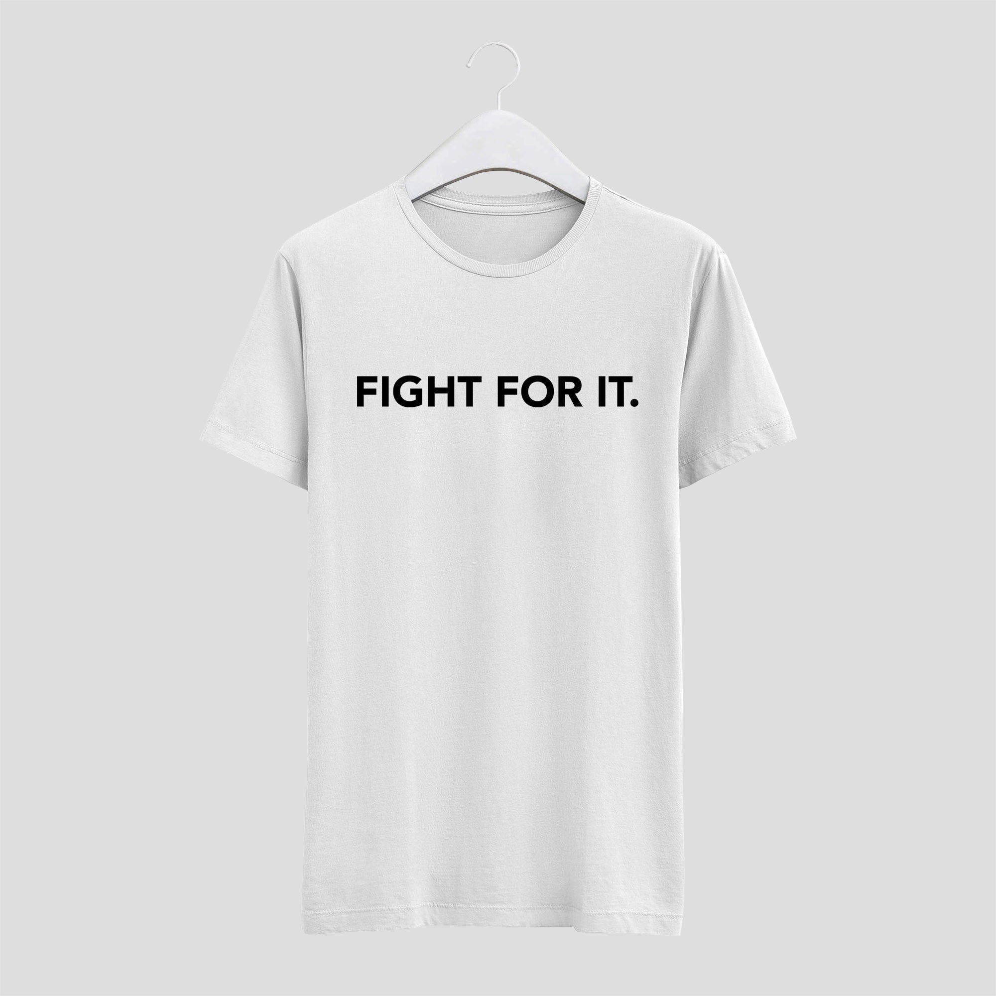 camiseta fight for it hombre blanca