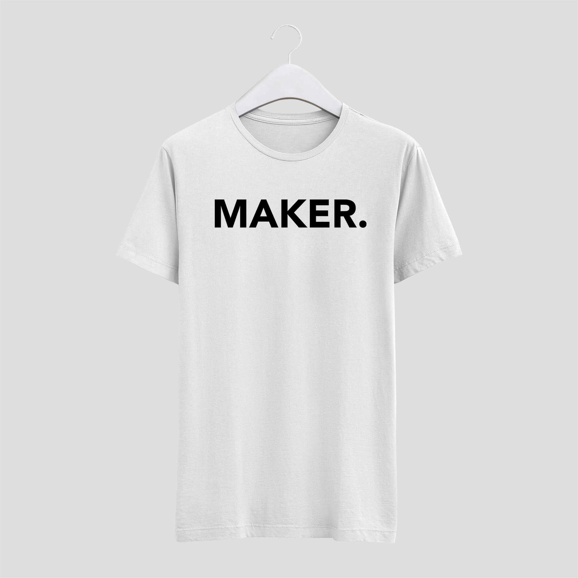 camiseta makers emprendedores blanca hombre