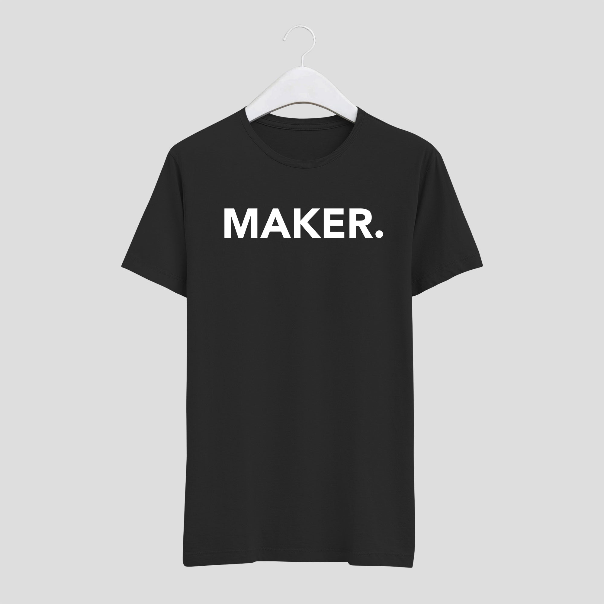 camiseta makers emprendedores negra hombre