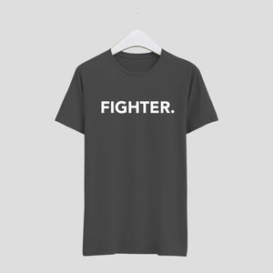 camiseta fighter hombre luchador gris