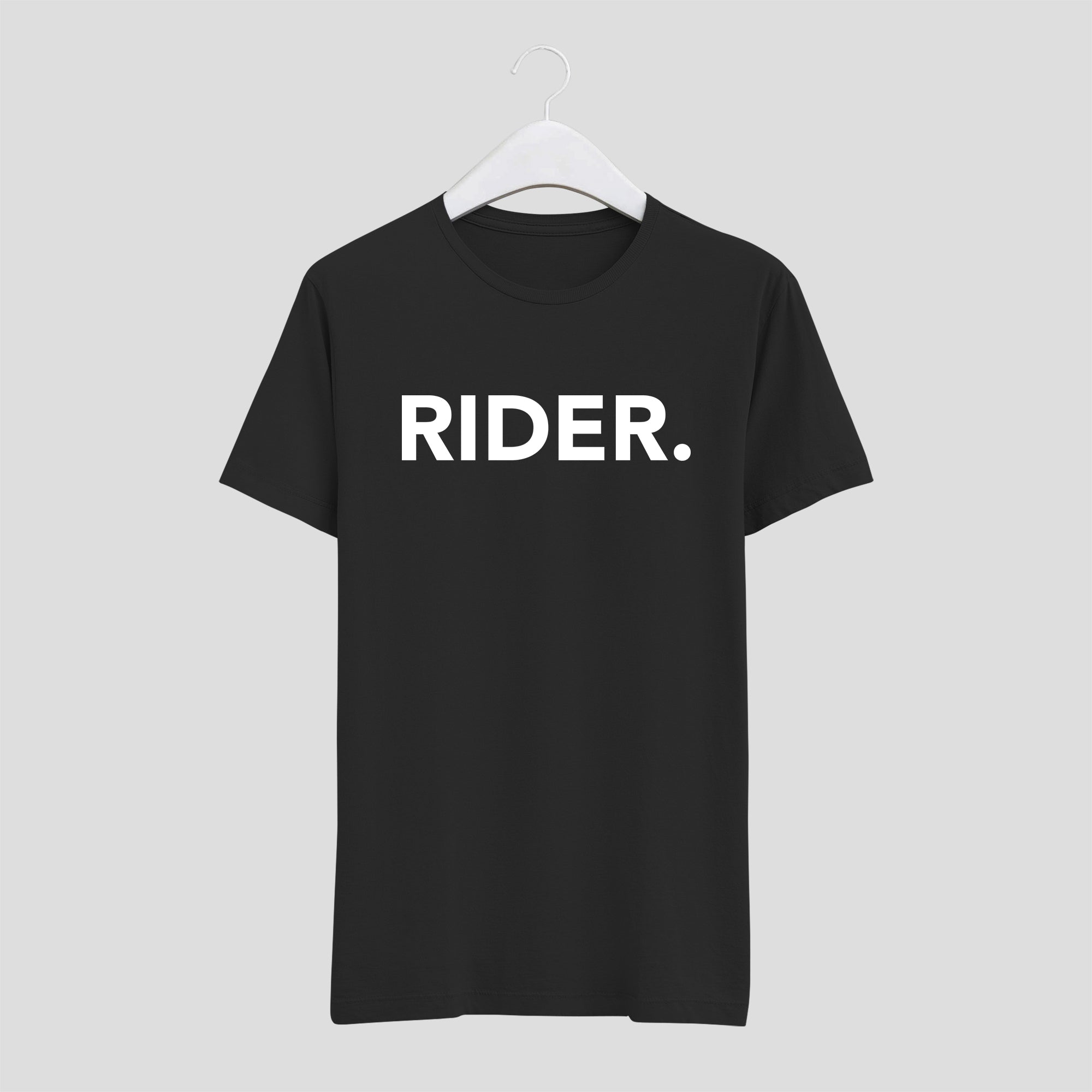 camiseta rider motero ciclista o skater hombre negra