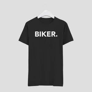 camiseta motorista biker hombre negra