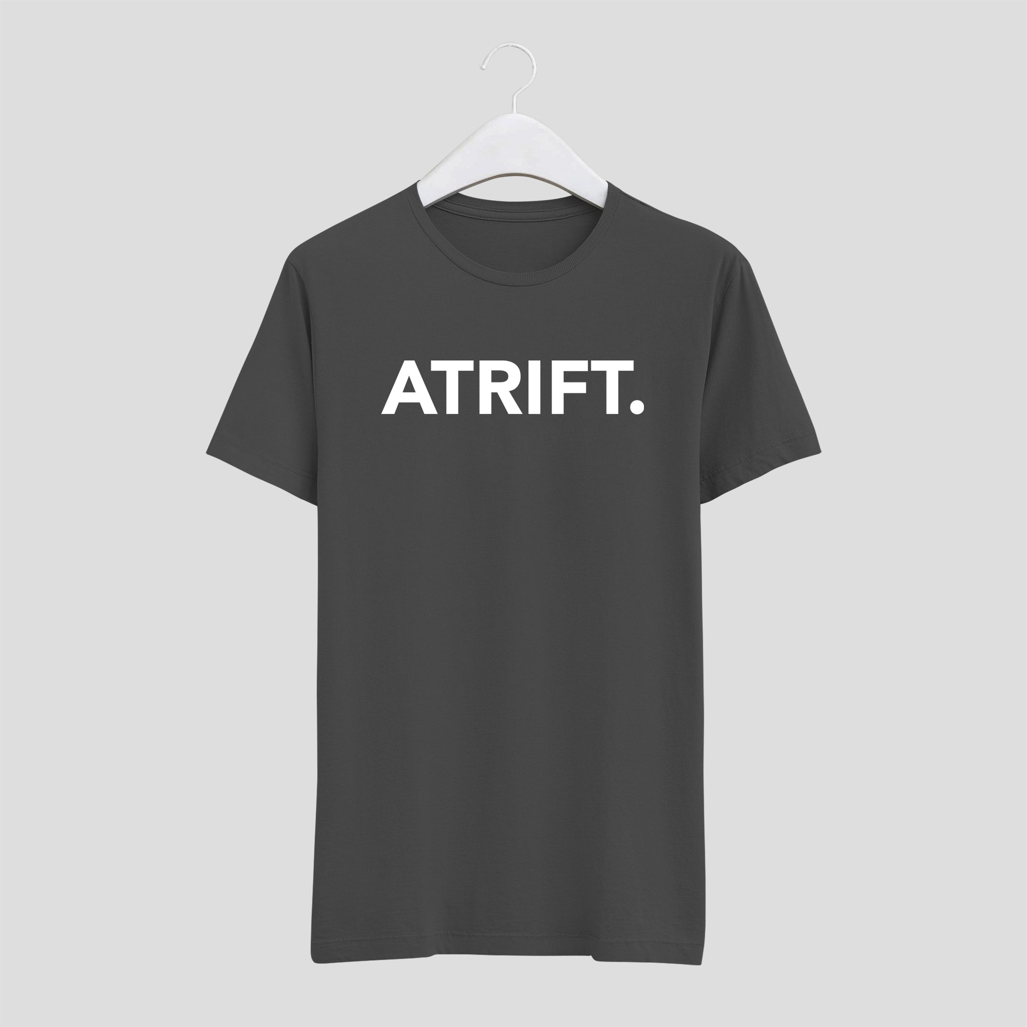 Camiseta de hombre color gris con diseño original atrift