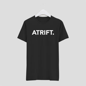 Camiseta de hombre de color negra con diseño original atrift