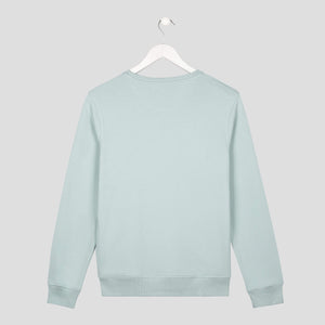 sudadera all right todo irá bien minimalista unisex verde espalda