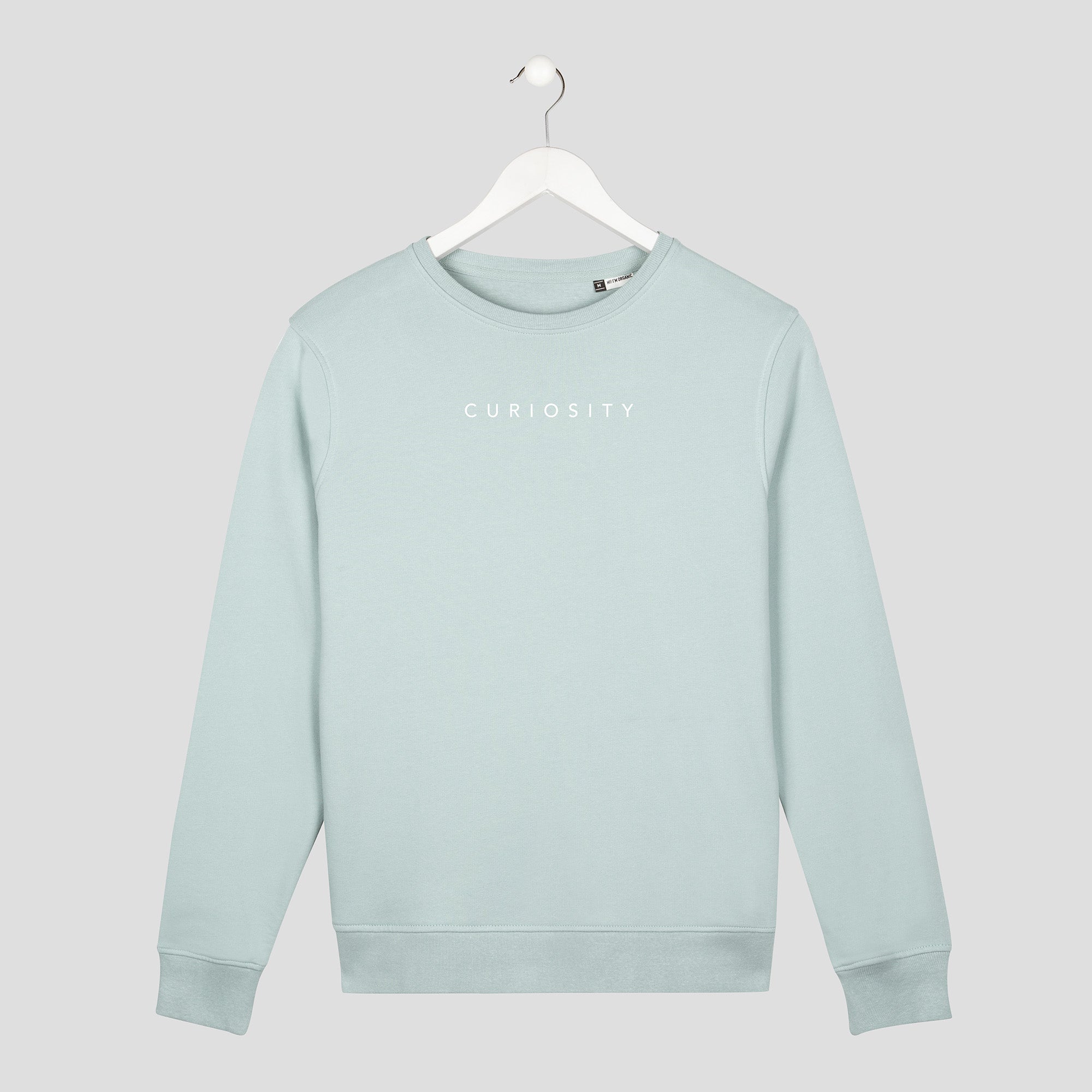 sudadera curiosidad minimal curiosity unisex verde