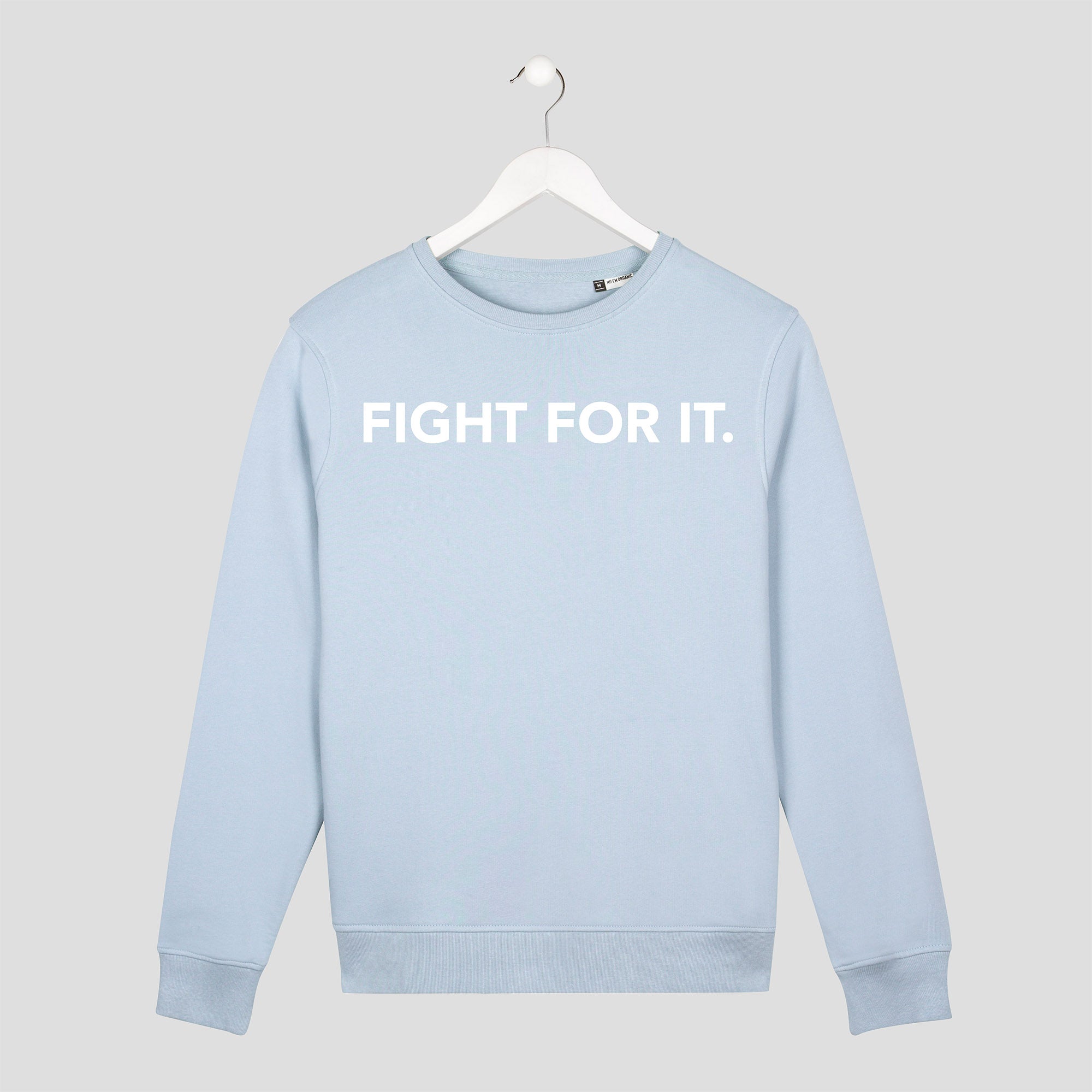 sudadera sin capucha fight for it unisex azul