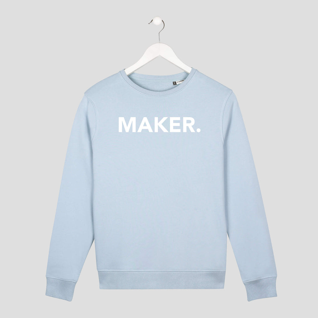sudadera maker emprendedores azul unisex