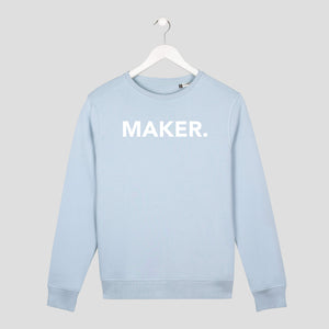 sudadera maker emprendedores azul unisex