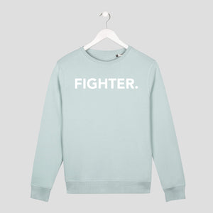Sudadera minimal fighter color verde frente