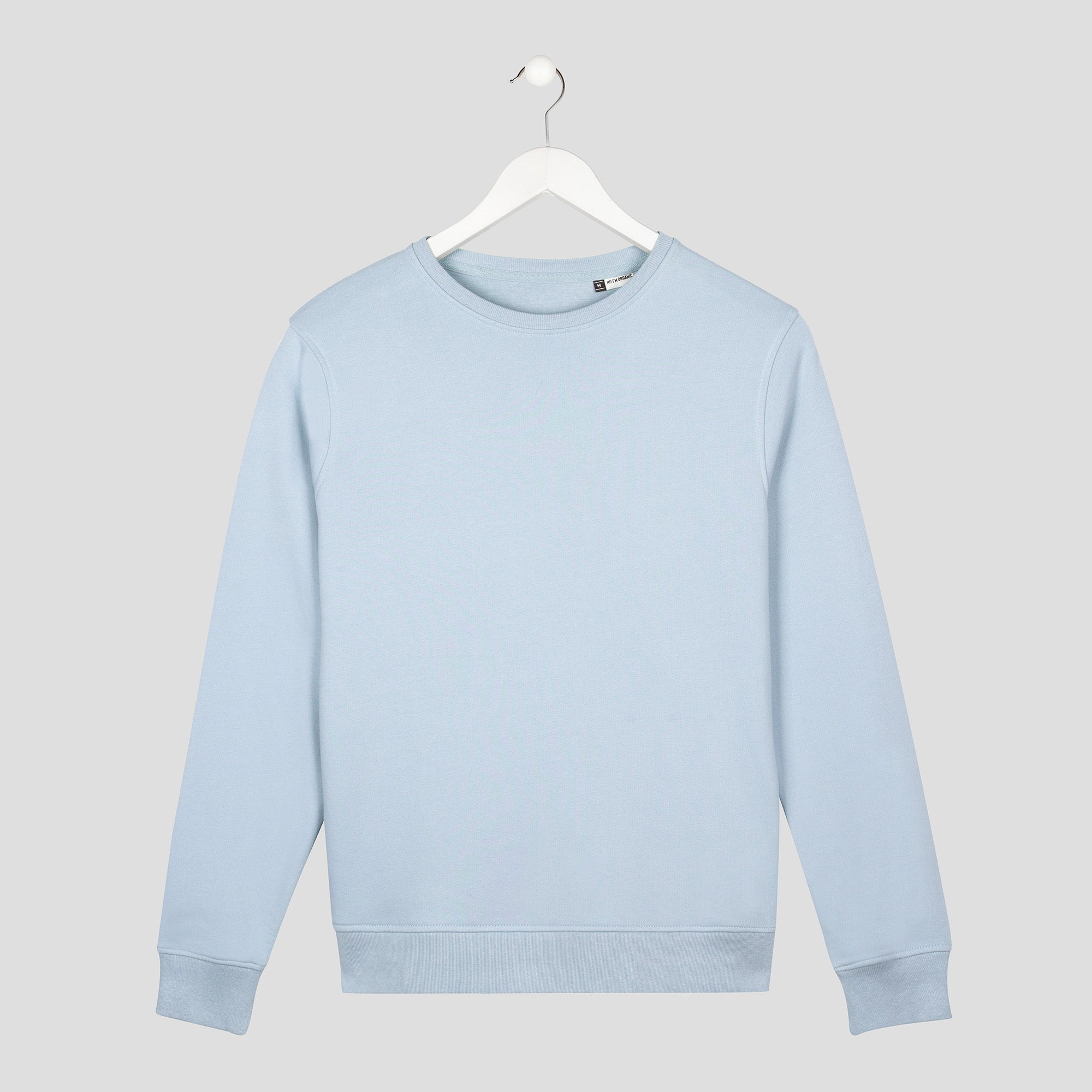 Sudadera personalizable texto minimalista azul