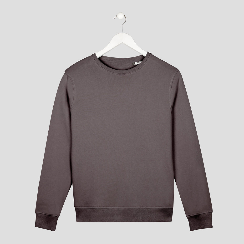 Sudadera personalizable texto minimalista gris