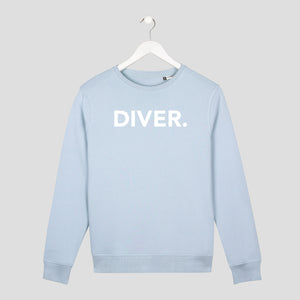 sudadera diver buceador azul unisex