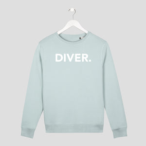 Sudadera diver para buceador verde minimalista
