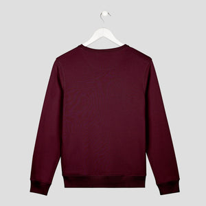 sudadera minimalista maker emprendedores burdeos unisex espalda