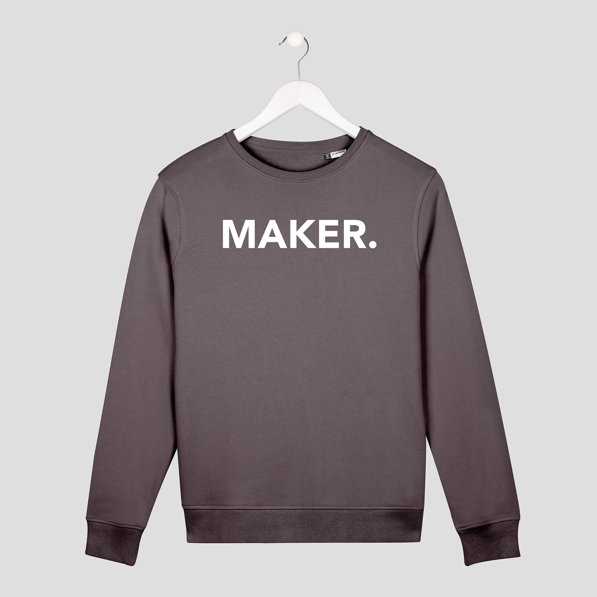 sudadera maker emprendedores gris unisex