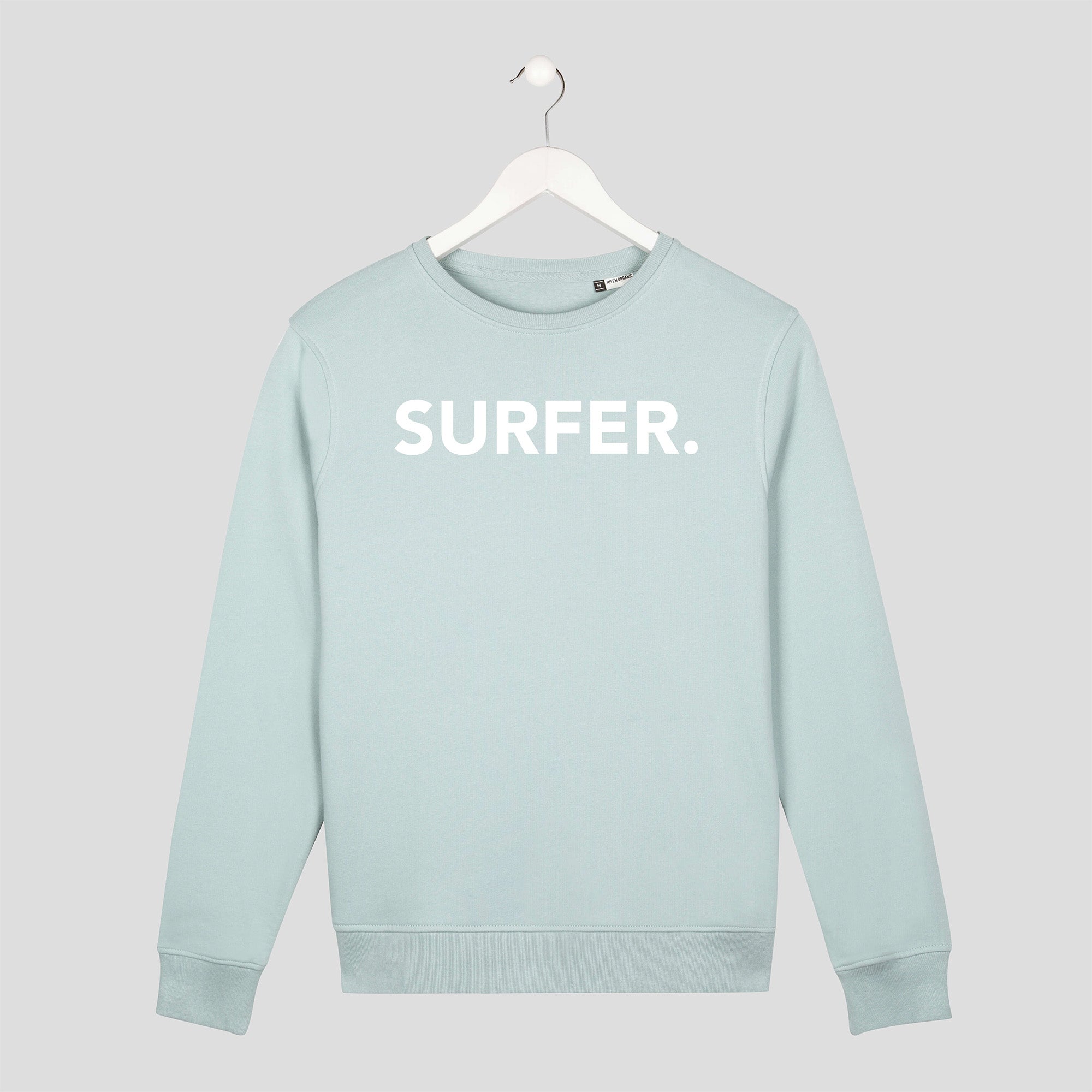 sudadera surf hombre y mujer sostenible verde minimalista