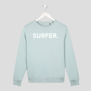 sudadera surf hombre y mujer sostenible verde minimalista
